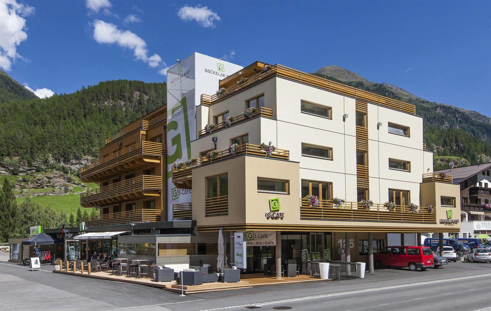 Hotel Baeckelar Wirt Superior Solden Bagian luar foto